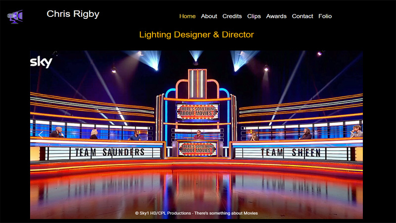 website design lighting director